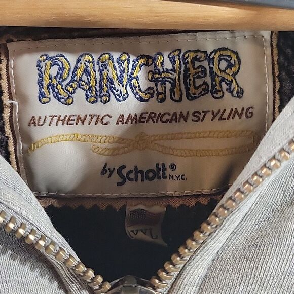 Vibtage Rancher By Schott Bros. Sherpa Lined Jacket Hoodie - Picture 3 of 10